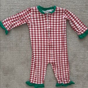 18 months holiday pajamas with ruffles